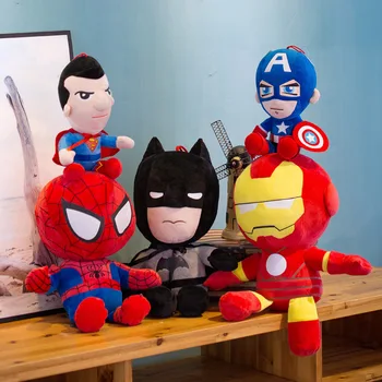 28-47 cm Disney Marvel Avengers Plišastih Igrač Captain America Batman, Spiderman, Iron Man, Plišaste Lutke Risanih Junakov Lutka Igrače