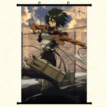 Japonski Anime Napad na Titan Visi Slikarstvo Shingeki Ne Kyojin Er Levi Ackerman Steno, se Pomaknite Slikarstvo (40x60cm)