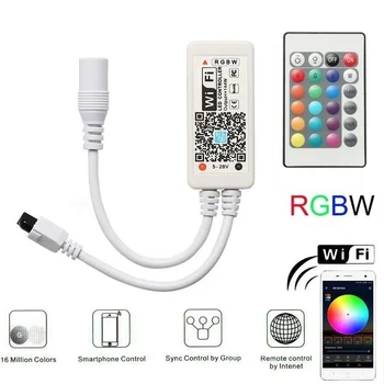 Mini Wifi RGB Bluetooth, IR Rgb Krmilnik za Daljinsko Brezžično Simpl Zatemnilno Stikalo za LED Trak Svetlobe za 5050 2835 Led Trak, Trakovi, Žarnice