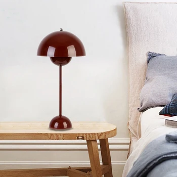 Nordijska dekoracijo ins spalnica namizne svetilke oblikovalec neto rdeče študija poročno sobo, namizne svetilke Danska, uvoženih flower bud postelji svetilko