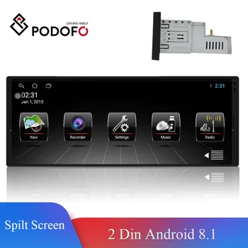 Podofo 1 Din Avto Android Multimedijski Predvajalnik 6.9