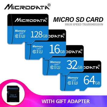 Pomnilniška Kartica Micro SD TF Card 16 32 64 128 GB Class 10 Flash Microsd 8GB 16GB 32GB 64GB 128GB za Pametni telefon Adapter