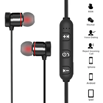 ZK30 5.0 Brezžične Bluetooth Slušalke Fone de ouvido Slušalke Neckband Stereo Mobilne Čepkov Slušalke Z Mikrofonom Za Vse Telefon