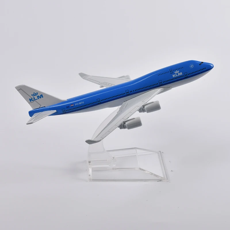 JASON TUTU 16 cm KLM Boeing 747 Letalo Modela Letala Diecast Kovinski 1/400 Obsega Letenja Modela Dutch Airlines Darilo Zbirka Spusti