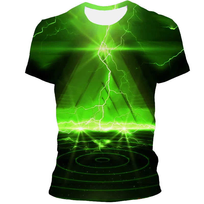 2021 Nov Modni Zvezdnato Nebo Seriji 3D Tiskanje Hip Hop Kul Street T-Shirt Prevelik moška Oblačila