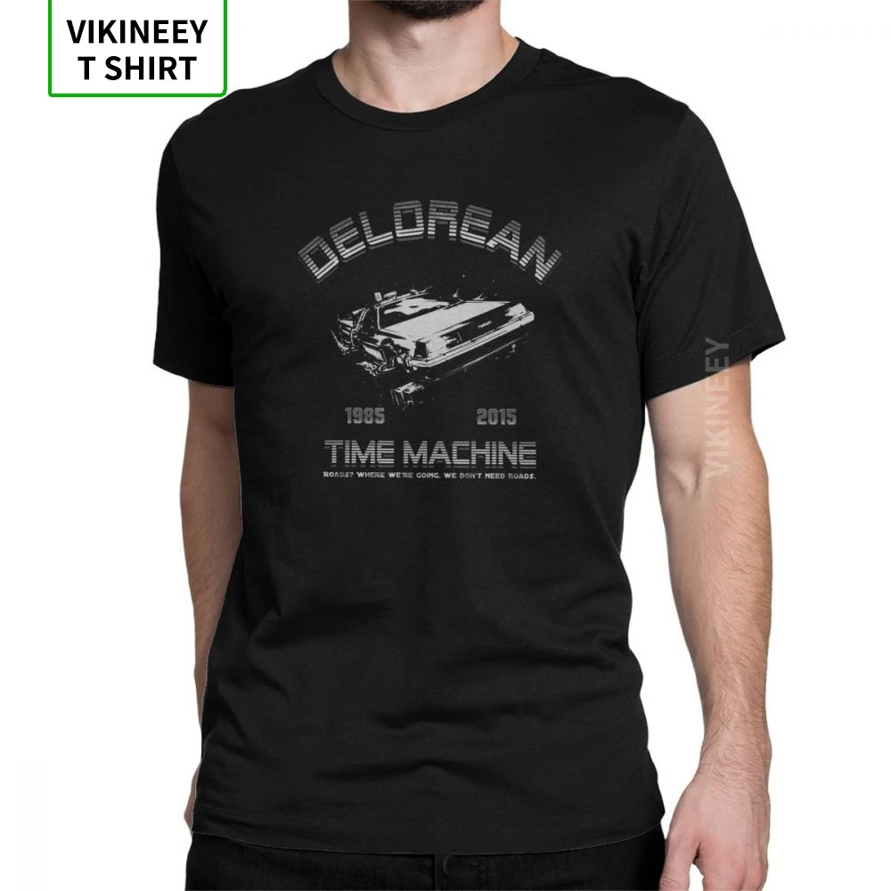 Delorean V Letu Nazaj V Prihodnost T Srajce Časovni Stroj Majice Moške Kratke Rokav Super Tee Shirt Bombaž Vrhovi