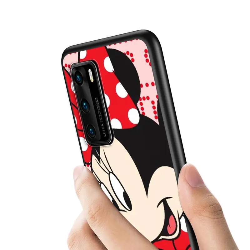 Silikonski Pokrov Mickey Mouse Za Huawei P40 P30 P20 P10 P9 P8 Pro Lite E Plus mini Pro 5G 2017 2019 Primeru Telefon