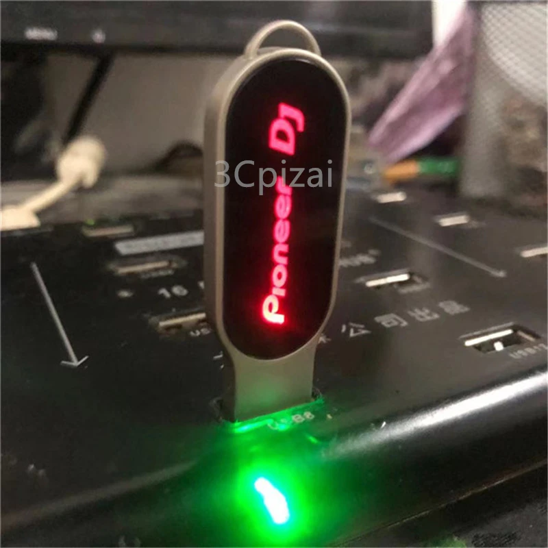 2021 Nove blagovne Znamke Pioneer DJ Ustvarjalne Pisane LED LOGOTIP USB 2.0 Pomnilnik Flash Pendrive 16GB 32GB 64GB 128GB
