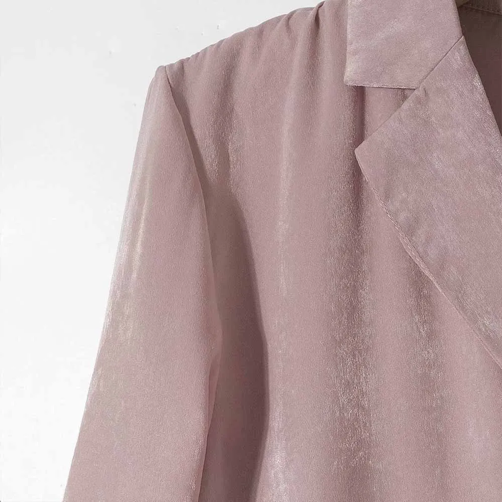 ZREDARA francoski novi slog River dolg rokav roza sijajni ohlapne srajce jopico vrvico vrh vsestranski poletje žensko bluzo