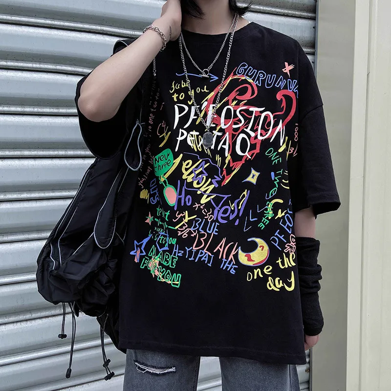 WWKK 2021 Tees Moda Smešno Anime Print Majica s kratkimi rokavi Moški In Ženske, Hip-Hop Poletje Japonski Tshirt Bombaž Vzročno Ulične Tshirts