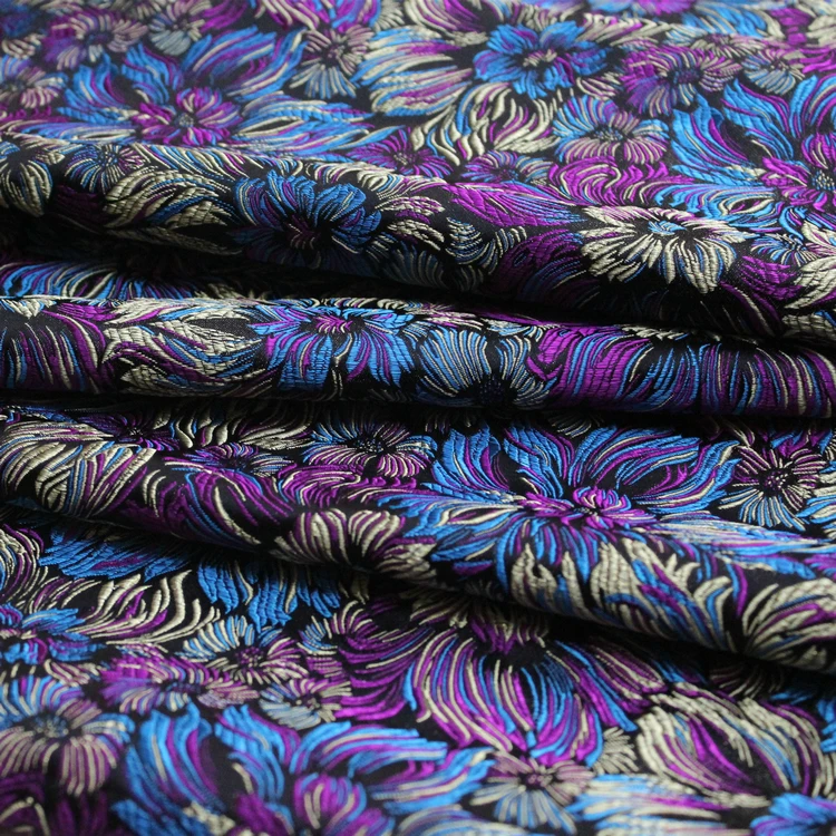 Cvetlični jacquardske brocade damasta tkanine za Cheongsam plašč zavese, namizni prt kavč, blazine tapetništvo mozaik DIY krpo