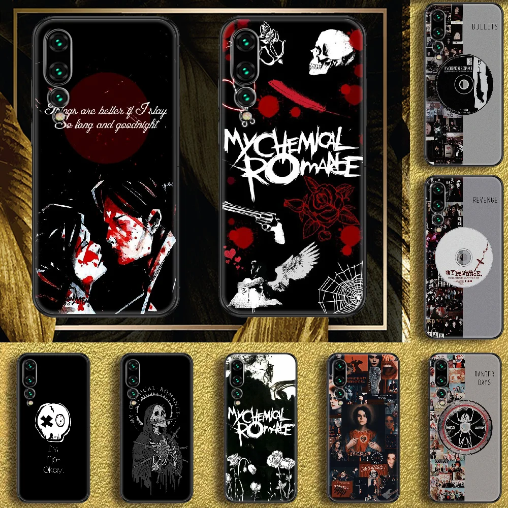 My Chemical Romance Rock Band Telefon primeru Za Huawei P Mate P10 P20 P30 P40 10 20 Smart Ž Pro Lite 2019 črni trend lupini moda