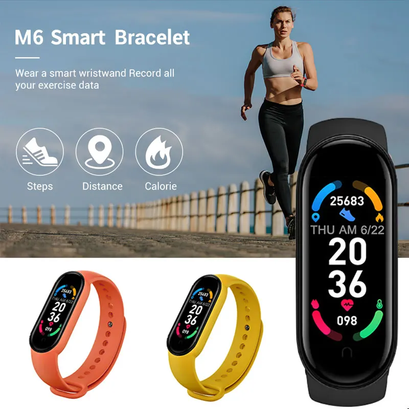 M6 Fitnes Tracker Pametna Zapestnica GPS Watch Zdravje za Moške, Ženske Zapestnice Šport Bluetooth 5.0 IP68 Vodotesen Smart Band M6