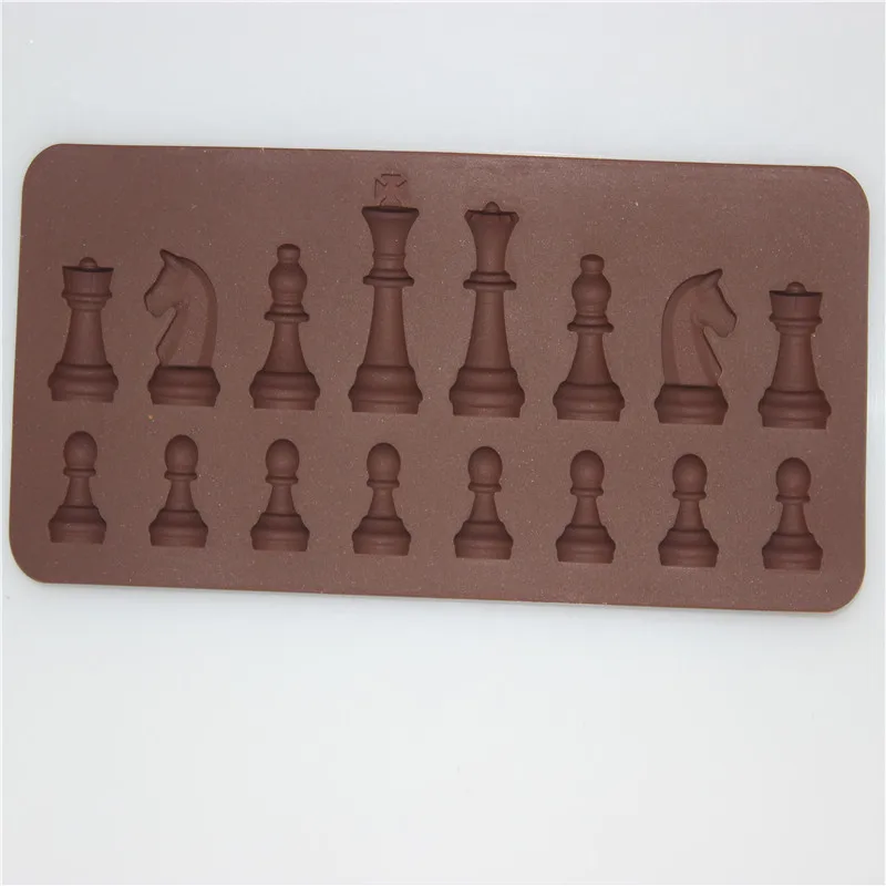 3D Mednarodni Šahovski Obliki Pecivo Čokolada, Sladkor, Milo Fondat Silikonsko Plesni Kocka Pladenj Kuhinja Peko Torta Dekoraterstvo Orodja