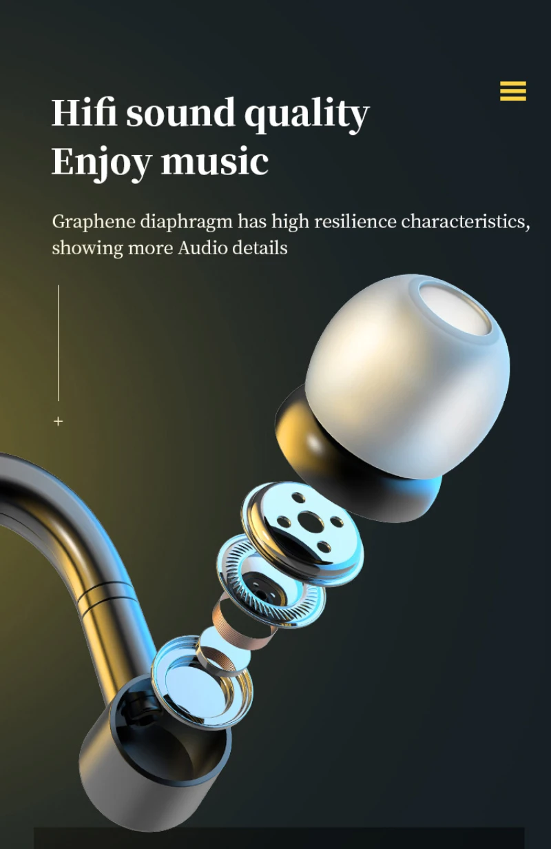 Enostransko Viseči Uho Kavelj Slušalke Nad uho Brezžični Bluetooth5.0 Vožnje Poslovnih Stereo Slušalke Hitro Seznanjanje Z Mikrofonom