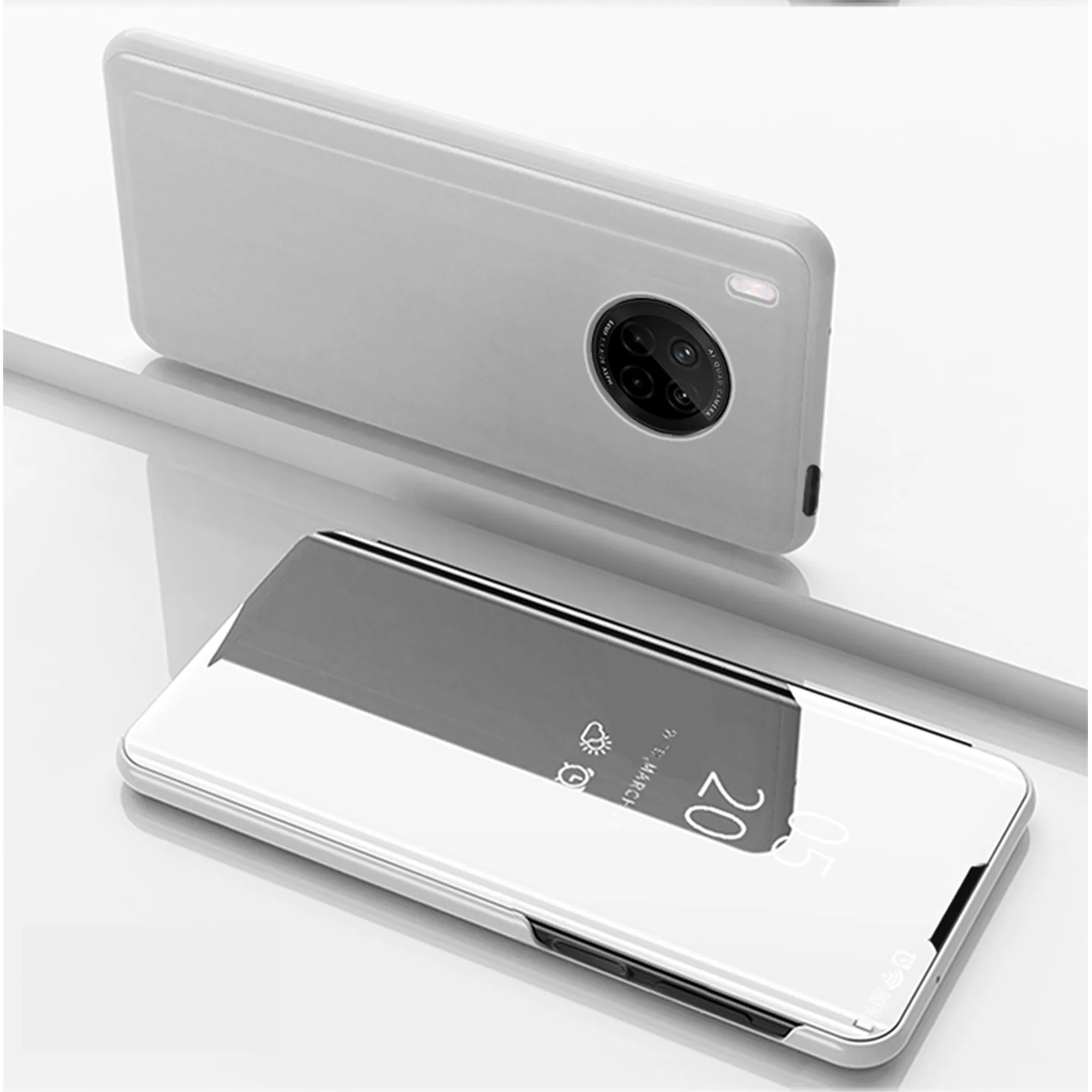 Ogledalo Pregleden Smart Flip Telefon Primeru, All-Inclusive Anti-Padec, ki je Primerna Za Huawei Enjoy9/ 9E