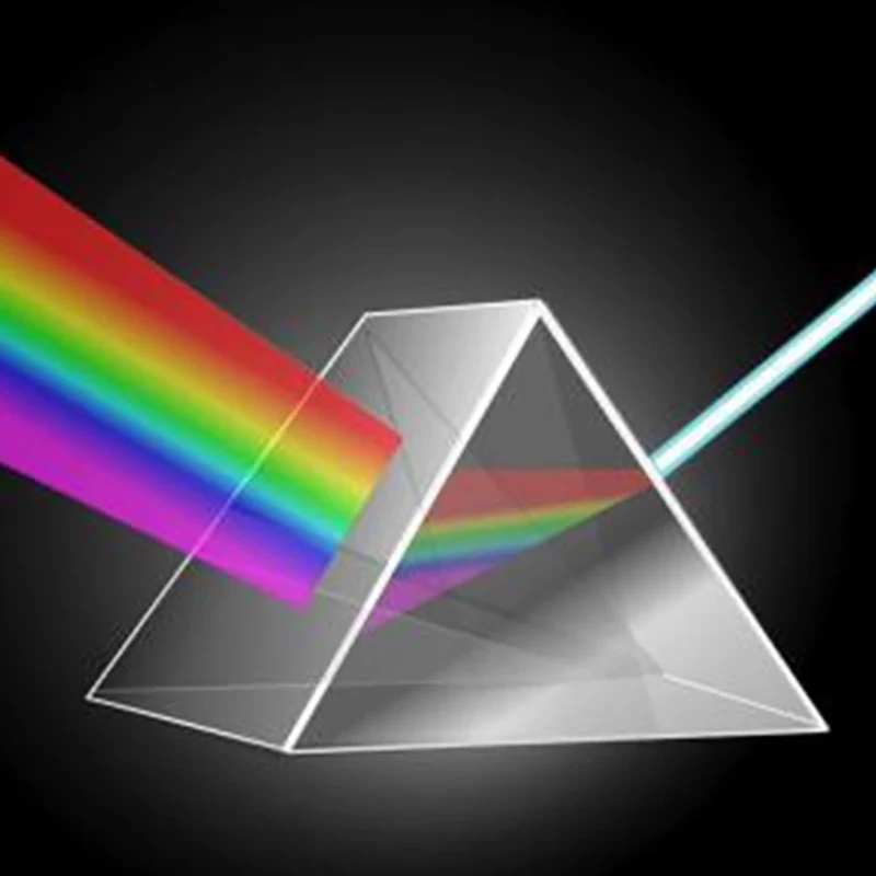 K9 High Definition Prizmo Kristalno Optično Steklo, Trianguglar Stekleno Prizmo Spektroskop Fizika Poučevanja Preizkusa 10 * 10 * 10 mm