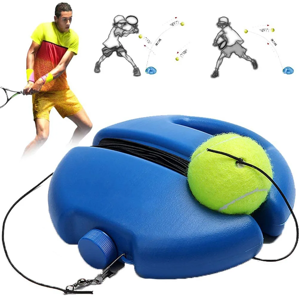 Težka Tenis Pomoči Za Usposabljanje Osnove Z Elastično Vrv Žogo Praksi Self-Dajatve Preobratu Teniški Trener Sparring Partner Naprave