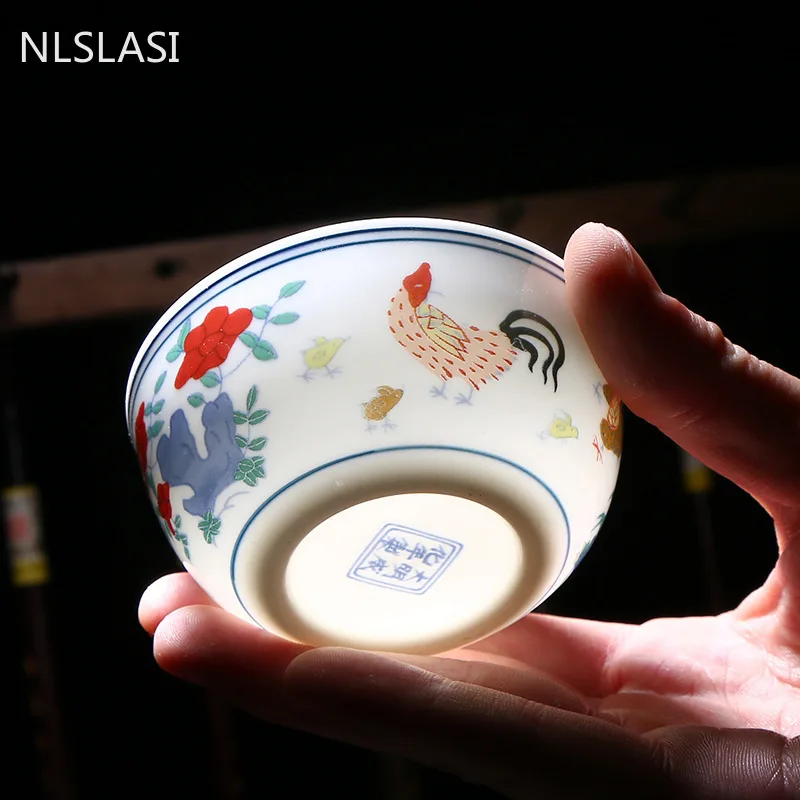 Jingdezhen Ročno izdelan keramični čaj skodelica Čaja nastavite Ročno Poslikane majhnih skledo čaj retro teacup Osebnih Pokal gospodinjstva s pitno pripomočki