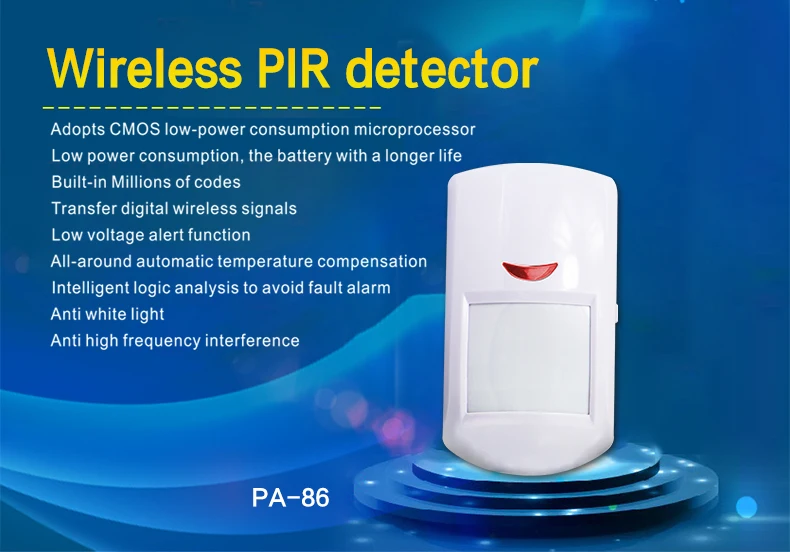 YUPA Auto Pet-dokazilo PIR Senzor Ir Wireless Motion Detector 433Mhz RF Tipalo Za Smart Home Security Alarmni Sistem